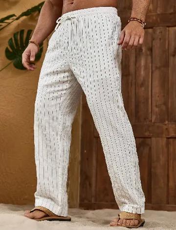 Pantaloni SHEIN, alb