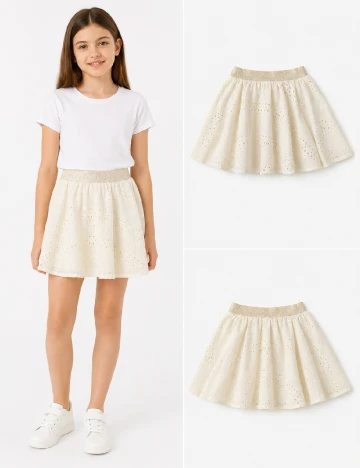 Fusta Zara, crem