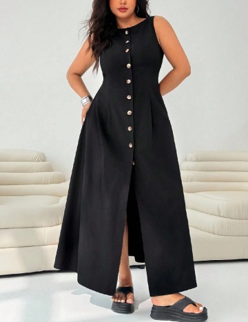 Rochie lunga SHEIN CURVE, negru