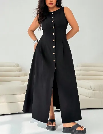 Rochie lunga SHEIN CURVE, negru
