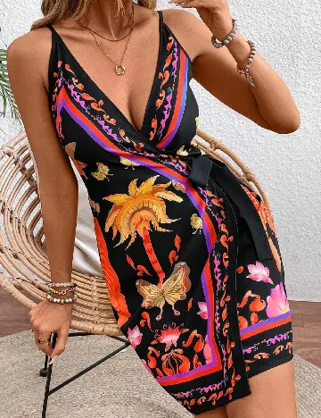 Rochie scurta SHEIN CURVE, mix culori