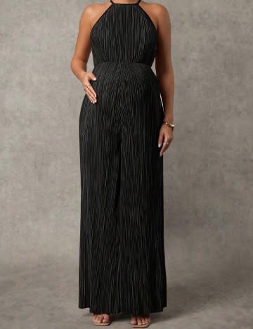 Salopeta SHEIN Maternity, negru