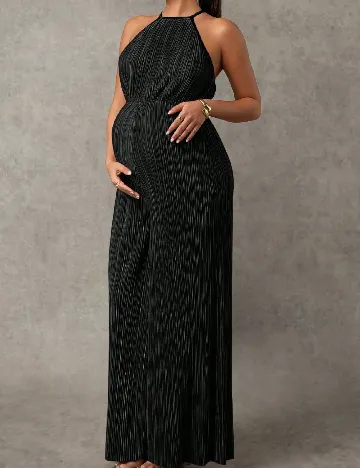 Salopeta SHEIN Maternity, negru