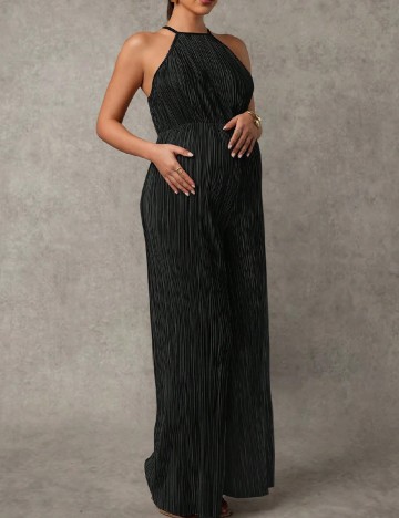 Salopeta SHEIN Maternity, negru
