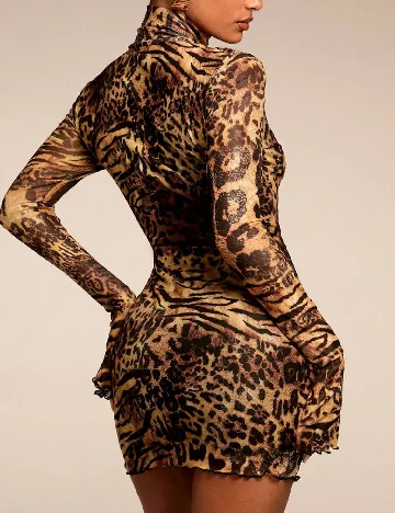 Rochie scurta SHEIN, animal print