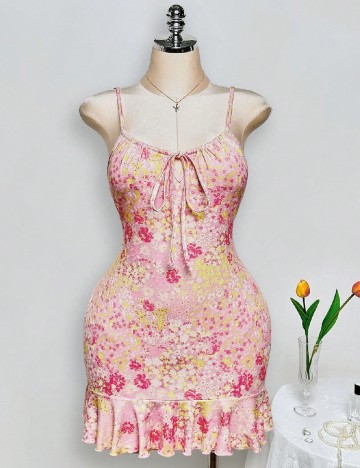 Rochie scurta SHEIN CURVE, floral