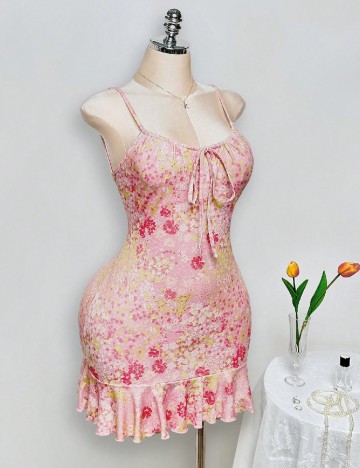 Rochie scurta SHEIN CURVE, floral