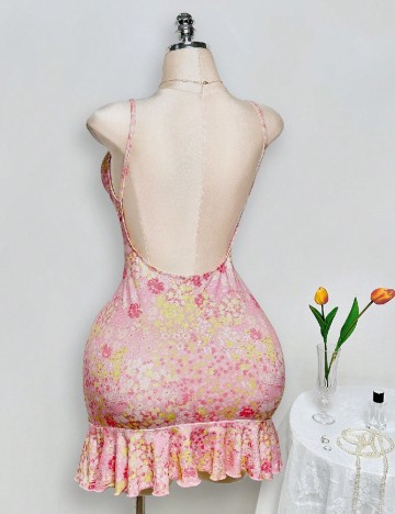 Rochie scurta SHEIN CURVE, floral