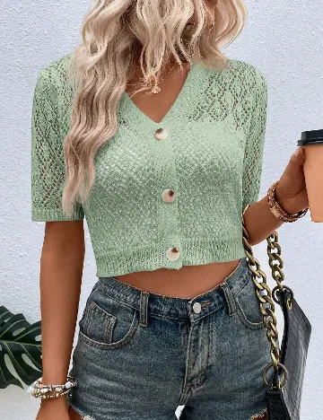 Cardigan SHEIN, verde