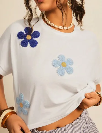 Top SHEIN CURVE, alb