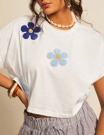 Top SHEIN CURVE, alb
