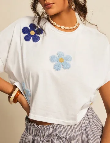 Top SHEIN CURVE, alb