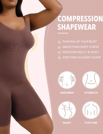 Salopeta modelatoare SHEIN, maro