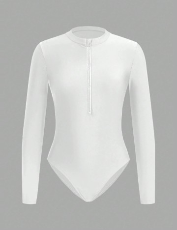 Costum de baie SHEIN, alb
