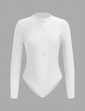 Costum de baie SHEIN, alb