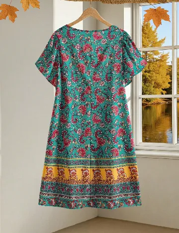 Rochie scurta Emery Rose Curve, mix culori