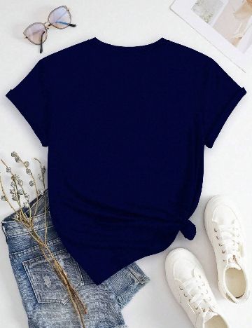 Tricou SHEIN, bleumarin