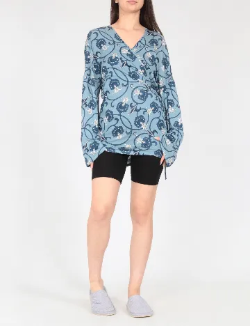 Bluza de pijama Tezenis, albastru