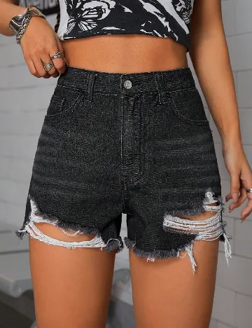 Pantaloni scurti SHEIN, negru