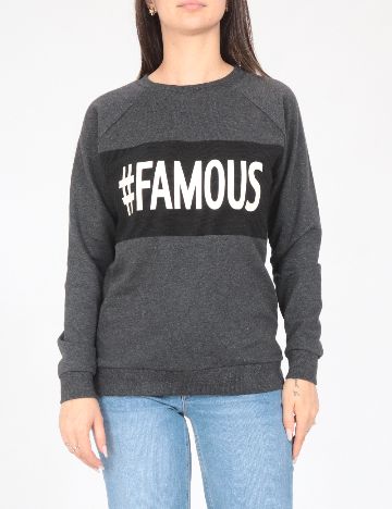 Bluza Oversize Tezenis, gri inchis