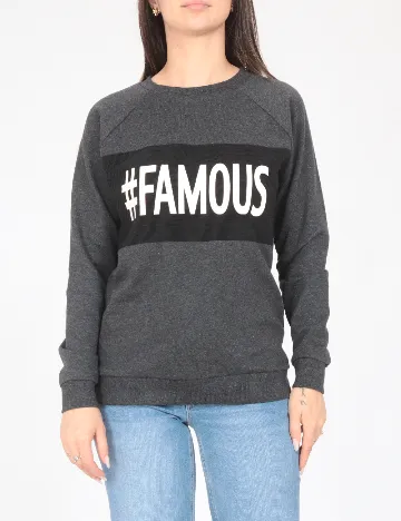 Bluza Oversize Tezenis, gri inchis