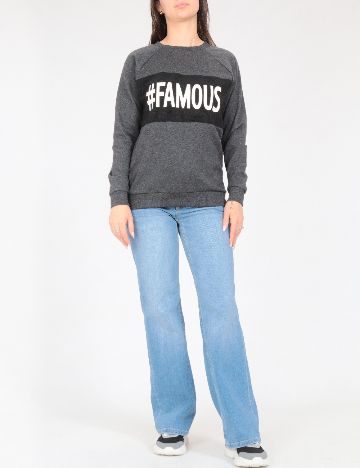 Bluza Oversize Tezenis, gri inchis