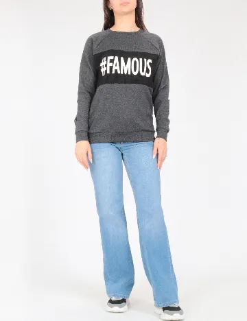 Bluza Oversize Tezenis, gri inchis