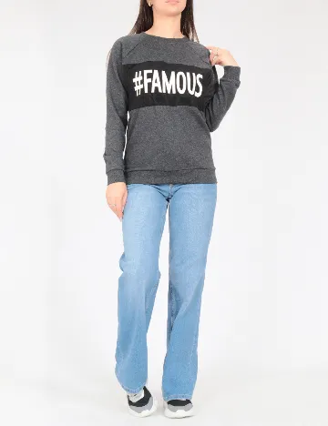 Bluza Oversize Tezenis, gri inchis