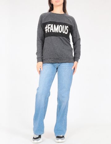 Bluza Oversize Tezenis, gri inchis