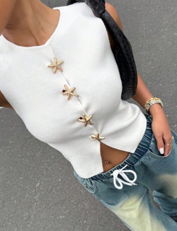 Top SHEIN, alb