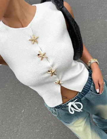 Top SHEIN, alb