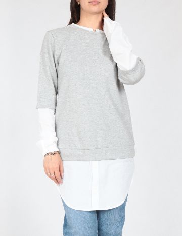 Bluza Tezenis, gri/alb
