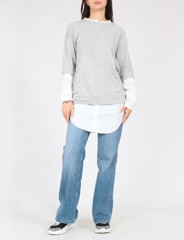 Bluza Tezenis, gri/alb