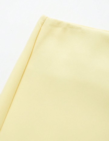 Fusta pantalon SHEIN, galben