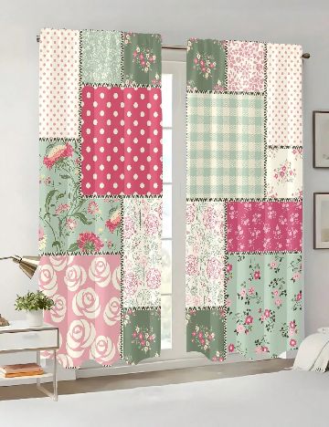 Set draperie 2 bucati SHEIN, mix culori