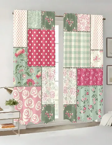 Set draperie 2 bucati SHEIN, mix culori