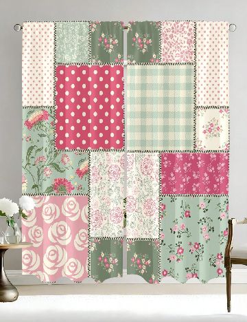 Set draperie 2 bucati SHEIN, mix culori