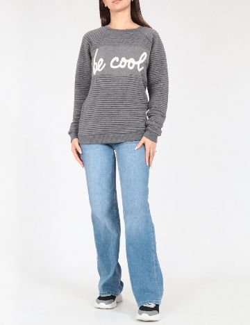 Bluza Oversize Tezenis, gri inchis
