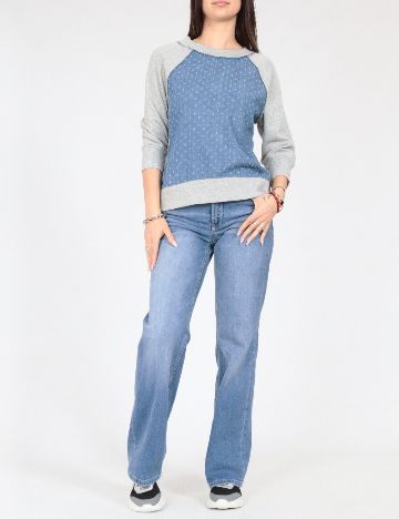 Bluza Tezenis, gri/albastru
