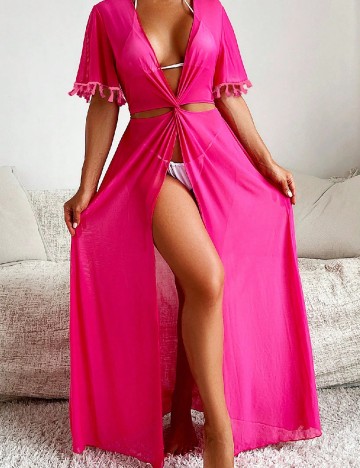 Rochie de plaja SHEIN, roz
