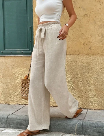 Pantaloni SHEIN, crem