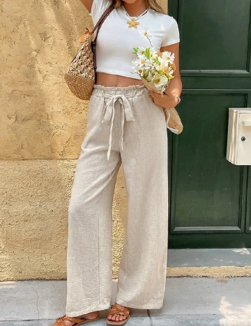 Pantaloni SHEIN, crem