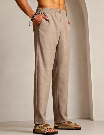 Pantaloni SHEIN, maro
