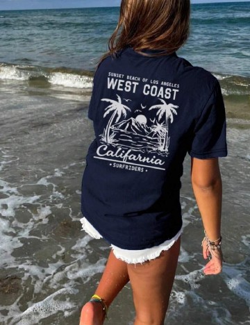 Tricou SHEIN, bleumarin