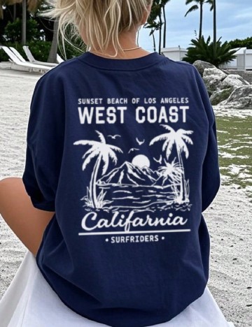Tricou SHEIN, bleumarin