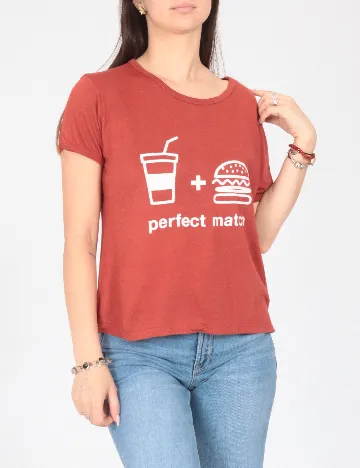 Tricou Pull&Bear, maro