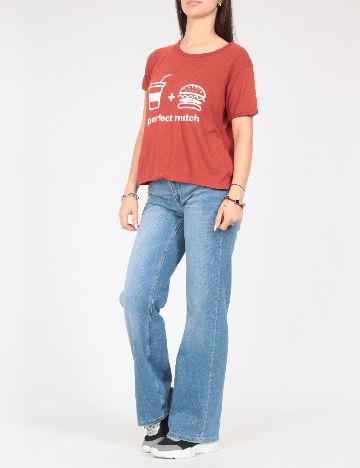Tricou Pull&Bear, maro