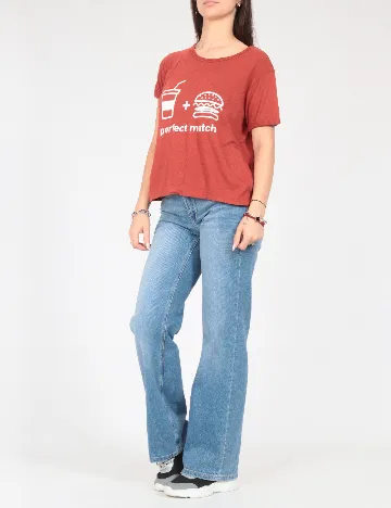Tricou Pull&Bear, maro