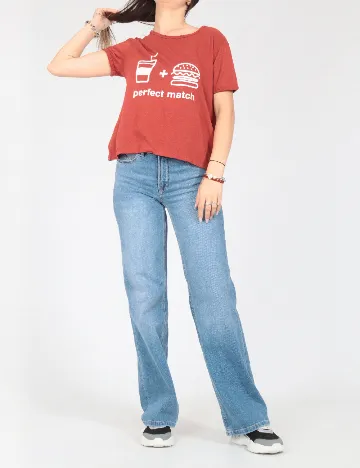 Tricou Pull&Bear, maro