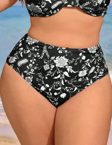 Chilot de  baie SHEIN CURVE, negru